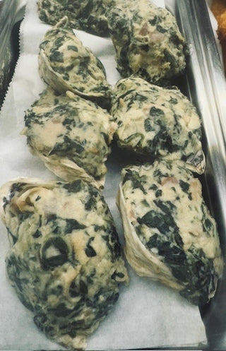 Oysters Rockefeller <BR>( Qty 4 per ) <BR>Homemade / Uncooked