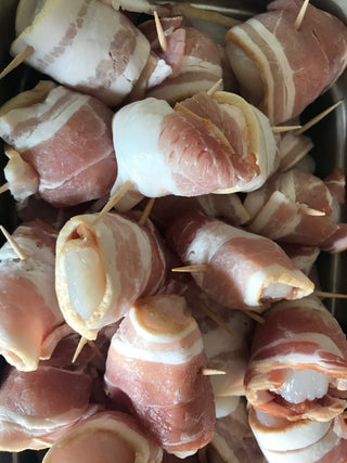 Scallops Wrapped in Bacon<br>( Uncooked - Qty 10 )