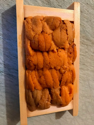 Fresh Uni Meat<BR>- Qty 5 Trays per order<BR>( GRADE AAA - AA Sea Urchin Meat )<BR>- each tray is 60 gram / 3.0 oz per tray